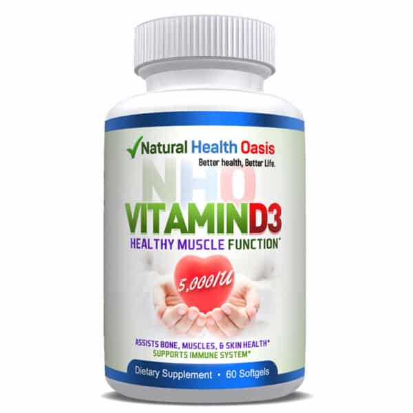 Natural Health Oasis NHO VitaminD3 front